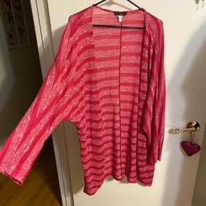 2X Pink stripe cardigan